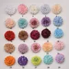 50 pçs 5cm pompom flores de seda artificial cabeça hortênsia casa decoração de casamento diy scrapbooking grinaldas de flores falsas 240228