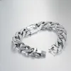 Bracelet alloy inlaid Diamond Cuban bracelet rock trendy style 14MM rectangular zircon bracelet accessory