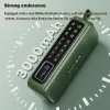 Радио -портативное FM Radio 3000mah Rechargable Radios приемник Bocinas Bluetooth Alta Potenci Рекордер со светодиодным дисплеем TF Card Play Play