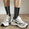 Мужские носки, забавные сумасшедшие компрессионные носки для мужчин PIZDEZ Pizdec с кириллицей в стиле хип-хоп, винтажная надпись, русское искусство, принт для мальчиков, экипаж