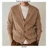 Pulls pour hommes Tops Pull Boutonné Cardigan Classique Quotidien Vacances À Manches Longues Hommes Pardessus Régulier Élégant