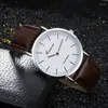 Wristwatches Men's Ultra Thin Minimalist Business Quartz Watch Student Sports Mens Watches For Men