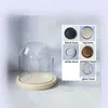 Bottles 2sets/pack 13 16cm Transparent Glass Dome Vase Home Decoration Different Base Creative Cover DIY Friend Gift Wedding Prop