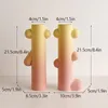 Vases Boyou2pcs 21.5cm Tall Gradient Color Ceramic Vase Modern Pink Room Decoration Dried Flower Arrangement Interior Cute Living