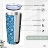 Tumblers Greek Evil Eye Stainless Steel Tumbler Blue Magic Travel Car Mugs Large Capacity Thermal Mug Cold And Milk Tea Water Bottle