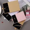 Jewelry Pouches Thick Kraft Paper Drawer Box Greeting Card For Necklace Bracelet Ring Gift Display Case Packaging Cardboard