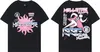 Hellstar T-shirt Designer T-shirt Motif T-shirt Mode Tissu Lavé Rue Graffiti Lettre Feuille Impression Vintage Noir Coupe Ample 88