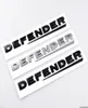 3D Black Gray ABS Lettering Badge Emblem 90 110 Tailgate Sticker Defender Trunk Decal Car Logo4549768