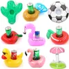 15pcs Not repeating Mini fanny Inflatable Red Flamingo Floating Drink Cup Holder Swimming Pool Bathing Beach Party Toy Boia 240223