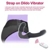 10 velocidades Strapless Strapon Vibrador Vibrador Feminino Dupla Vibração G Spot Adulto Brinquedos Sexuais Para Mulheres Casal Anal Próstata Massageador 240227