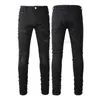 Jeans violets Jeans homme Jeans de créateur pour hommes Jeans skinny Jeans noirs déchirés Biker Slim Straight Skinny Pants Designer Stack Jeans Mens Trend Brand Vintage Pant