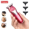 Aparador de cabelo mini portátil máquina de cortar cabelo elétrica pequena máquina de cortar cabelo cabeça careca aparador de cabelo barbeiro barbeador 240219