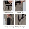 Mens Cargo Pants Multi Pockets Work Trousers Casual Tactical Pants Male Outwear Straight Autumn Winter Wear-resisting Trousers 240301