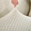 Stol täcker tjock sammet kärleksosoffa slipcover solid stretchy möbler non slip hem dekor elastisk soffa för vardagsrum