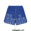 Rhode High Street Rhude American Letter Printing Schnell trocknende, wasserdichte Shorts mit Kordelzug, Sommer, lockere, atmungsaktive, lässige Basketballhose