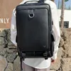Рюкзак Chikage из искусственной кожи, водонепроницаемая сумка с USB-интерфейсом большой емкости, 17-дюймовая компьютерная дорожная уличная сумка на плечо, мужская сумка