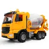 Camion miscelatore di grandi dimensioni Transporter City Engineering Vehicle Set Grande gru Musica leggera Auto giocattolo Ragazzo bambino Regalo educativo 240223