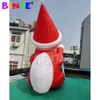 wholesale 8 mH (26 piedi) Con ventilatore all'ingrosso Costruzione personalizzata Babbo Natale gonfiabile con regali Illuminazione del centro commerciale Babbo Natale per Natale