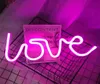 Luzes noturnas LED Neon Love Shape Light Sign Lâmpada Bateria USB Dupla Alimentada Nightlight para Natal Interior Casamento Birthday8612180