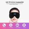 Casque/Casque Masque pour les yeux de sommeil stéréo 3D Casque Bluetooth 5.0 Patch oculaire Écouteurs sans fil Doux Élastique Masque pour les yeux confortable Casque de musique