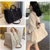 Luxo clássico moda praia sacos tote etiqueta pérola saco de noite portátil grande capacidade feminino designer bolsa lona marca bolsas femininas l