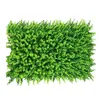 Plantes de fleurs décoratives Tapis artificiel Greetery Home Garden Green Panel Green Plastic Hedge Wedding 40 cm Decoration Durable