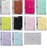 Lokalny Warehouse 50pcs Notebook Binder z 400pcs Pockets 6 Pierścienie Spiral Business Office Planner Agenda Budżety Budżety Macaron CO8291929