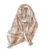 Designer scarf for women New Thick Scarf South Korea Warm and Sweet Imitation Cashmere Scarf Plaid Shawl Neck Women