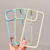 Transparente Acryl-TPU-Handyhüllen für iPhone 15 Pro MAX 14 13 11, reine Farbe, weiche, stoßfeste Handyhülle