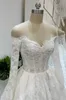 Fotos reales vestido de novia de encaje, novedad de 2024, vestidos de novia de manga larga con cordones en la espalda, encaje Floral de alta calidad