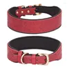 Dog Collars Leather Collar For Large Breeds Soft Dogs Adjustable Wide