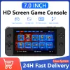 Players New Powkiddy X70 7.0 Inch HD Screen Handheld Game Console Double Players ATM7051 QuadCore Retro TV Video Game Console Gift