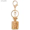 Chaveiro de design de moda chaveiro suporte de garrafa de perfume criativo cristal strass chaveiro bom 240303