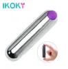 Ikoky Strong Vibration Bullet Vibrator Sex Toys For Women USB uppladdningsbar 10 hastighet Waterproof Gspot Massager Vuxna produkter S1018624299