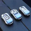 For Audi A6L A4L A3 Q3 Q2L Q5L Q7 A7L A8L ABS Silver Key Cover High-end Car Bag Buckle Car Accessories