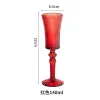 Wholesale140ml 6 colors European romantic beautiful goblet glass wine lamp thick goblet champagne glass restaurant hotel