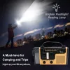 Radio, multifunktionales Solar-Handkurbelradio, AM FM SW, Notfall-Wetterradio mit Taschenlampe, 2000 mAh, Handy-Ladegerät, Powerbank