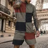 Trainingspakken voor heren Zomer Herenmode T-shirts Set Oversized 6XL Outfit Korte mouw Shorts 2-delig Trainingspak Informeel Eenvoudig Joggen