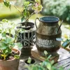 Vasi Secchio di ferro color ruggine Vaso di fiori Vaso d'arte Alimentari Giardino Zakka Ornamenti