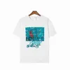 여름 남성 티셔츠 알파벳 인쇄 짧은 슬리브 남성 느슨한 캐주얼 트렌드 탑 의류 거리 짧은 슬리브 티셔츠 DZFC
