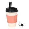Colorful Degradable Cup Style Smoking Waterpipe Bong Hookah Shisha Dry Herb Tobacco Filter Removable Bowl Fold Flat Cigarette Holder Pipes Nonslip Sleeve