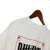 Rhode High Street Fashion Brand Rhude Nieuwe Speelkaart Letter Print Zomer Loszittende Heren en Dames Paar T-shirt met korte mouwen