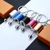 Keychains Manual Transmission Lever Creative 6 Speed Gearbox Gear Head Keychain Metal Key Ring Car Refitting Pendant Gift
