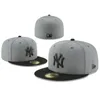 Вся команда Больше Бейсбольные кепки Casquette Встроенная шляпа Классические спортивные мужчины на открытом воздухе Продажа шапок Кепка смешанный заказ Размер 7-8