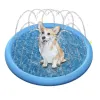 Mattor uppblåsbar vatten spray pad matta badkar pool utomhus husdjur sprinklare play kylmatta husdjur leksaker för hund sommar cool