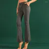 Pantalons pour femmes Dance Bell Bottoms pour femmes Minceur Exercice Fitness Sensation nue Yoga Show Automne et hiver