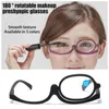Okulary przeciwsłoneczne obrotowe powiększające okulary do czytania makijażu dla kobiet przeciw niebiesko jasno składając się plamka kosmetyczna Presbyopic 1,0 do 4.0