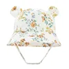 Baretten Zacht Oor Emmer Hoed Lente Zomer Print Baby Caps Meisjes Jongens Outdoor Casual Panama Zonnehoed Baby Peuter Vissershoeden