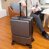 Sac à dos cadre en aluminium chariot bagages valise de voyage d'affaires sur roues valise sac pour ordinateur portable bagage roulant avec paquet Micro USB