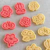 Baking Moulds Easter Spring Flower Cookie Cutter Mold Cute Plant Biscuit Embossing Stamp Fondant Cake Decorating Tools Accessories